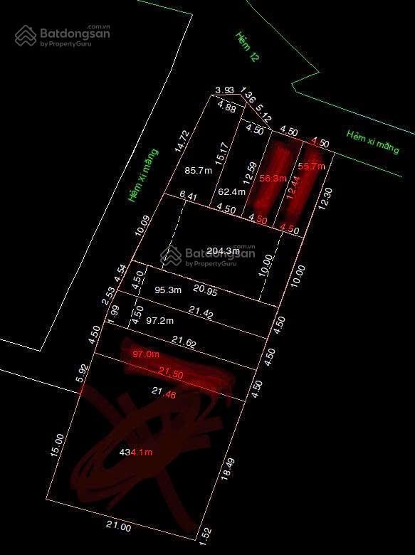 Chủ gửi bán các lô hẻm 12 đường 339 phước long tp thủ đức