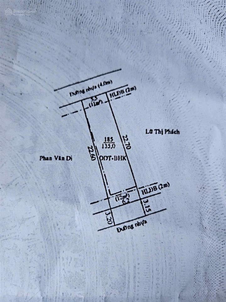 Bán đất tặng nhà cấp 4 còn mới đẹp phú lợi cũ (phường phú lợitp. hcm) 2 mt trước sau nhựa thông 4m