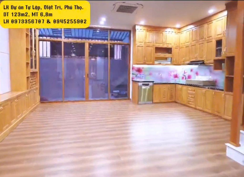 Bán nhà LK Dự án Tự Lập, TP Việt Trì diện tích 123m2 mặt tiền 6,8m LH 0945255902