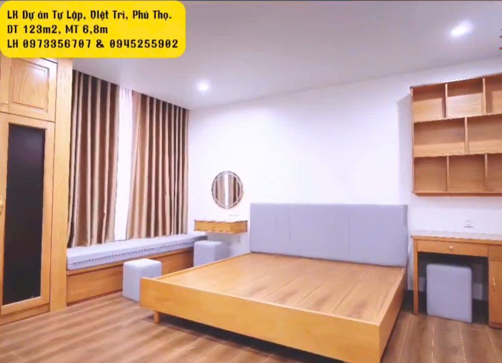 Bán nhà LK Dự án Tự Lập, TP Việt Trì diện tích 123m2 mặt tiền 6,8m LH 0945255902