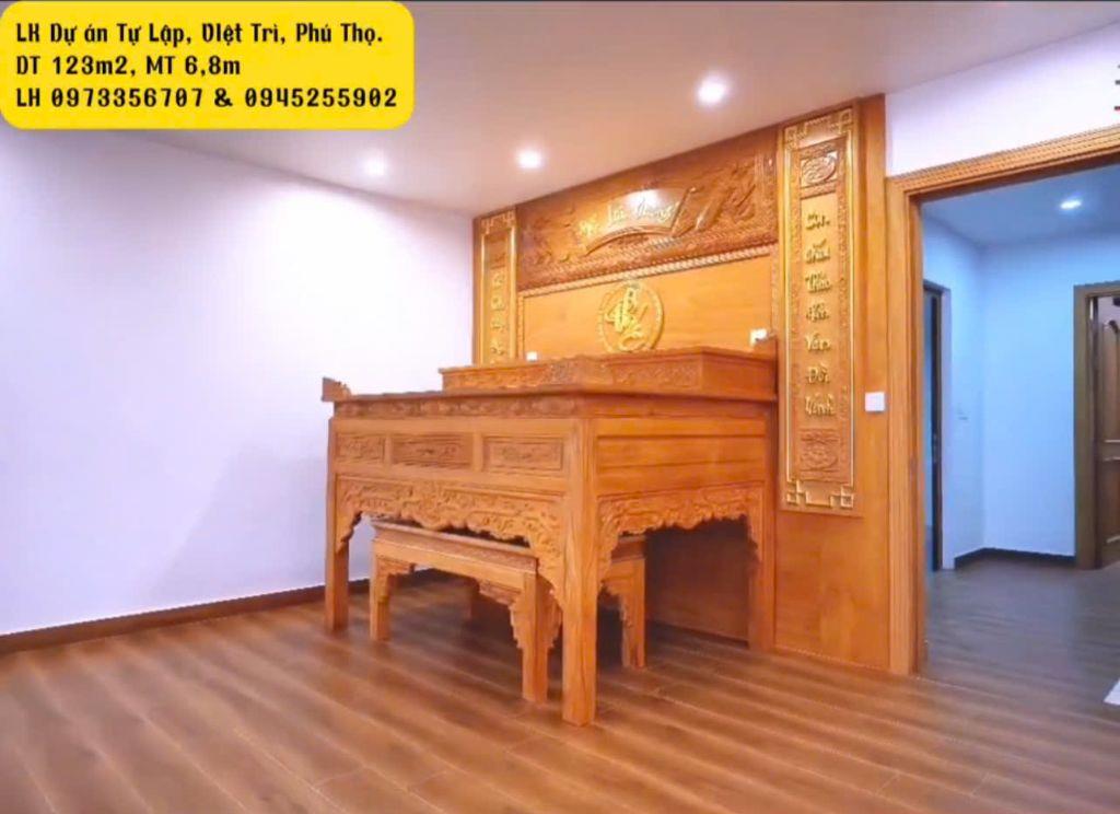 Bán nhà LK Dự án Tự Lập, TP Việt Trì diện tích 123m2 mặt tiền 6,8m LH 0945255902