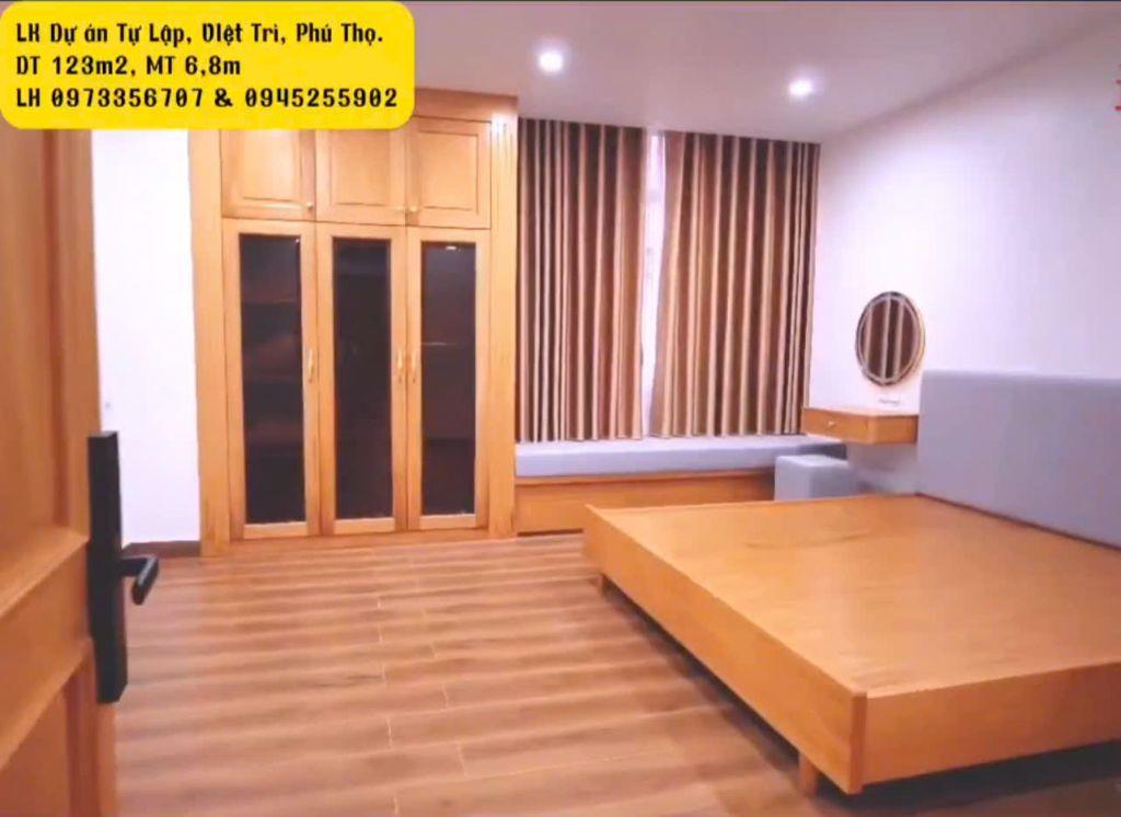 Bán nhà LK Dự án Tự Lập, TP Việt Trì diện tích 123m2 mặt tiền 6,8m LH 0945255902
