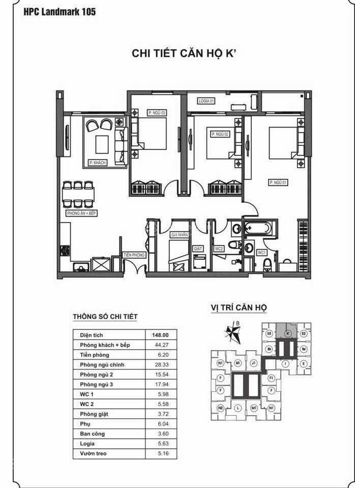 Bán căn hộ 133,3m2 hpc landmark 105 view hồ thiên văn học không gian sống trọn vẹn tại tố hữu