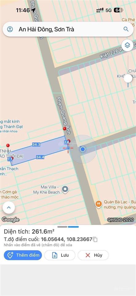 Bán lô đất phạm quang ảnh, sơn trà