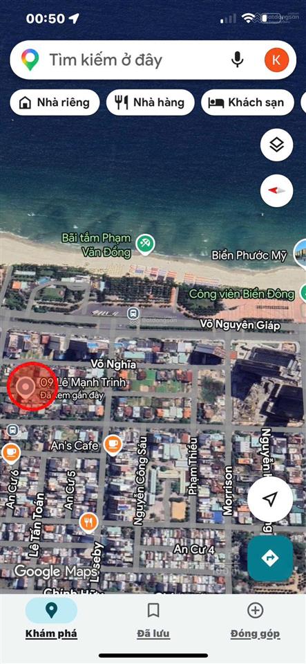 Bán lô đất lê mạnh trinh,sơn trà. dt 292m2