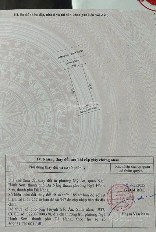 Bán lô đất tôn thất thiệp, an thượng, ngũ hành sơn