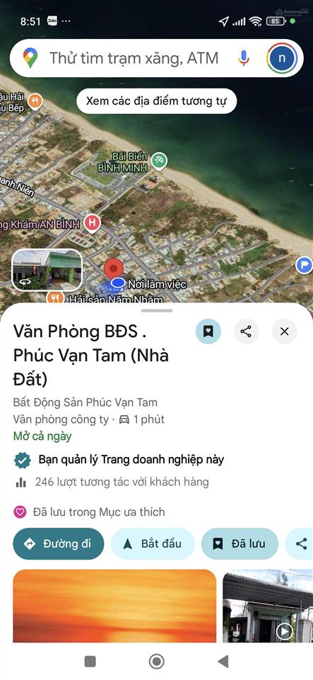 Đất tại đường bê tông xuống biển, 3500 m2, view đẹp ngay trung tâm đô thị bình minh. nam hội an