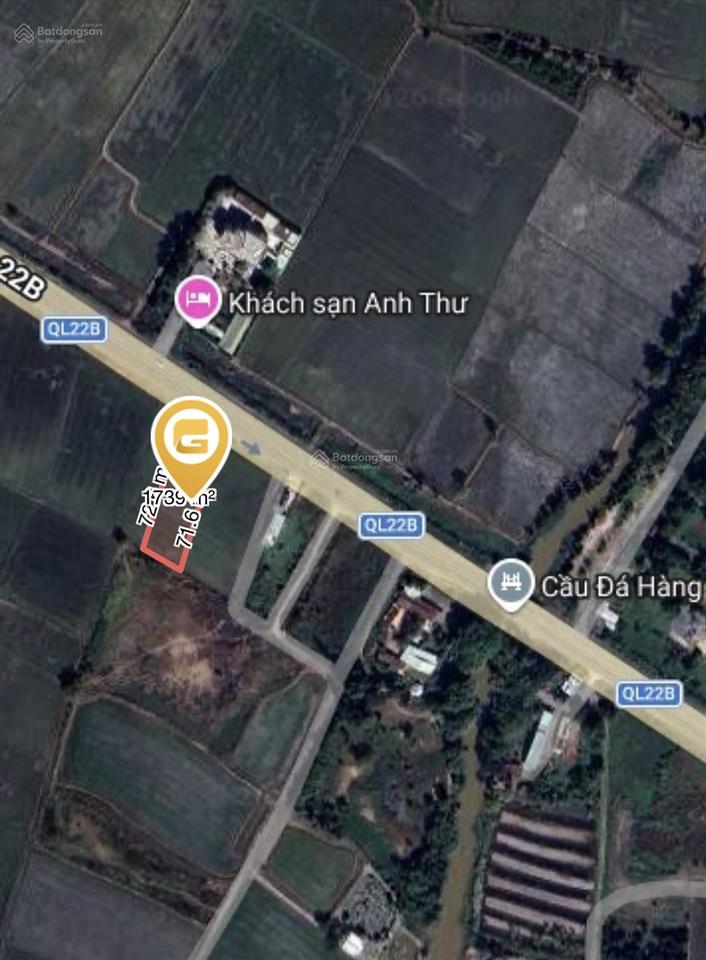 Bán đất mặt tiền quốc lộ 22b nằm giữa kcn hiệp thạnh và kcn thạnh đức, gần cao tốc mộc bài