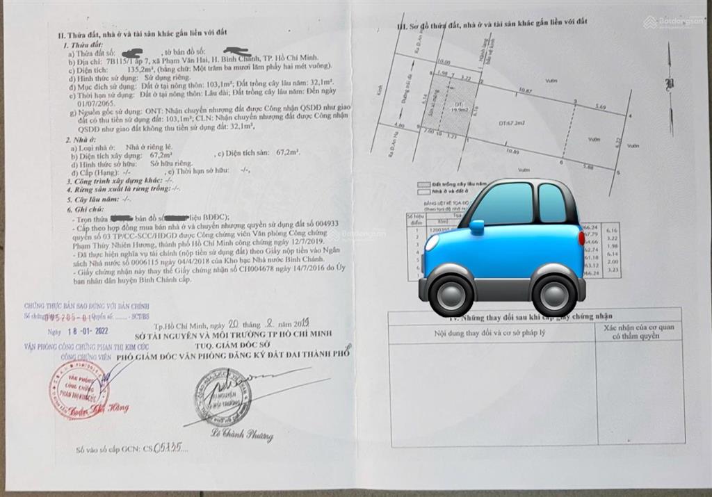 Nhà 135m2 (6x23) mặt tiền đường lô 2 an hạ xã phạm văn hai, bình chánh