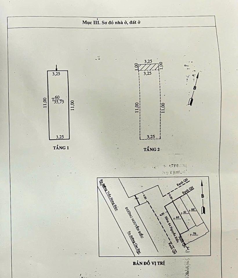 Cần bán nhà phố 2 tầng, căn góc 2 mặt tiền, liền kề Quận 1.