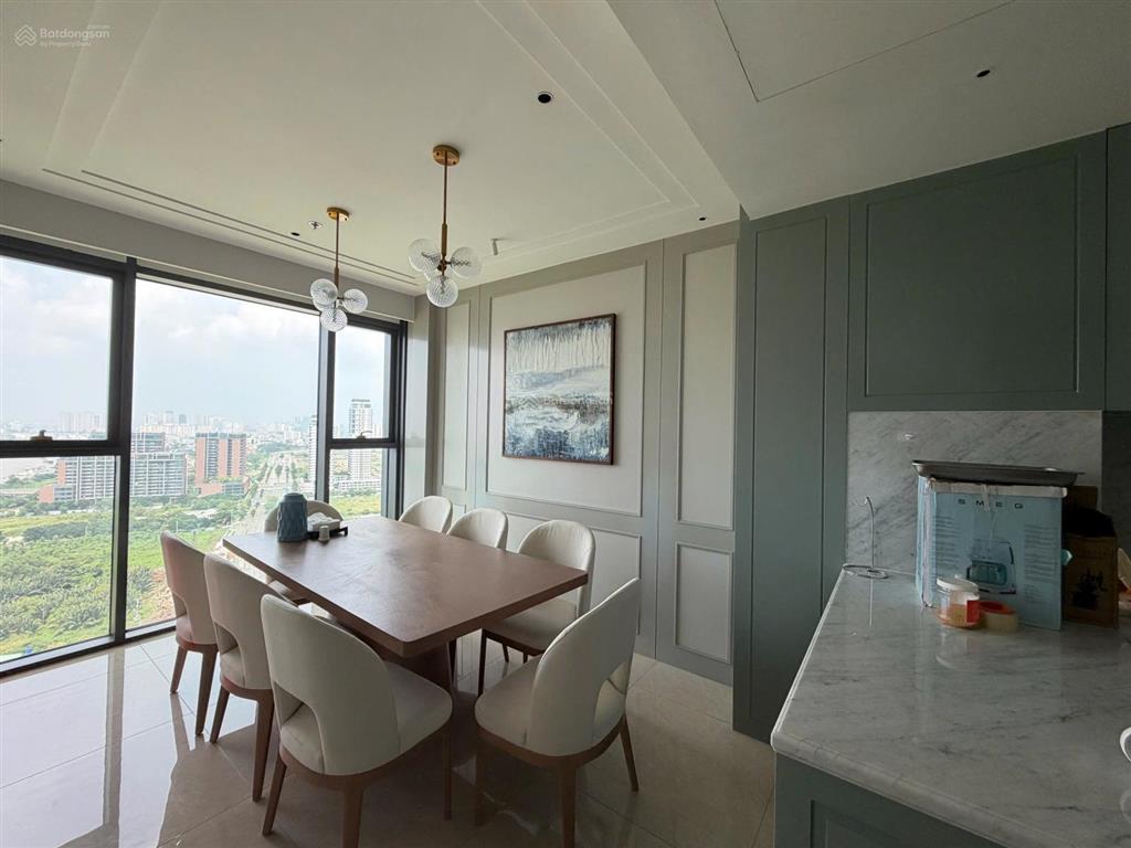 Cho thuê duplex 3pn the crest metropole thủ thiêm 160m², view sông q1 & landmark 81, tân cổ điển