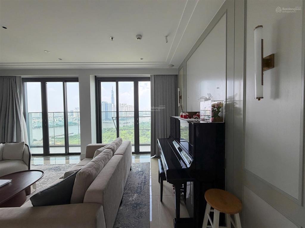Cho thuê duplex 3pn the crest metropole thủ thiêm 160m², view sông q1 & landmark 81, tân cổ điển