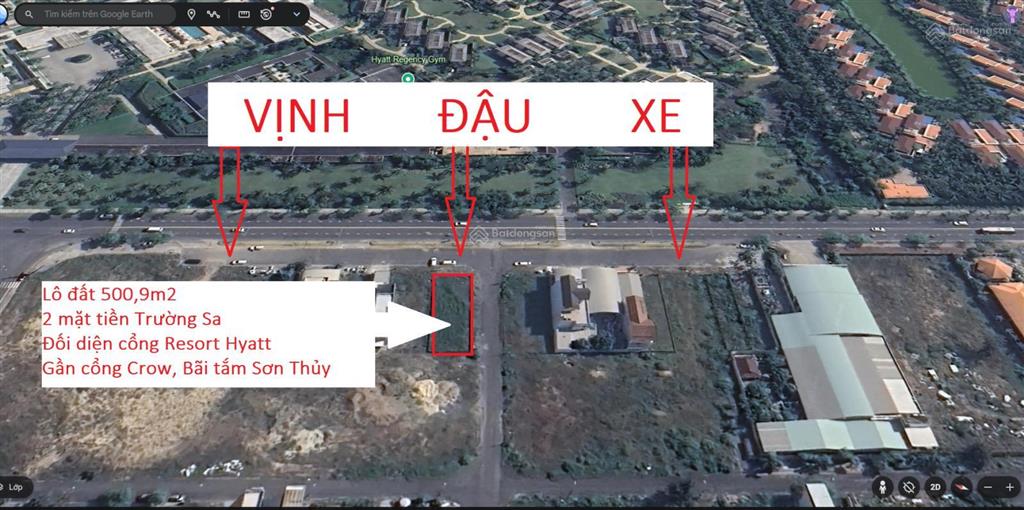 Bán đất gia đình lô góc 2 mặt tiền trường sa và nguyễn hữu cầu 500m