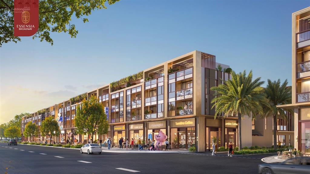 Mở bán shophouse dòng tiền mặt tiền nguyễn hữu thọ essensia broadway phát triển bởi phú long