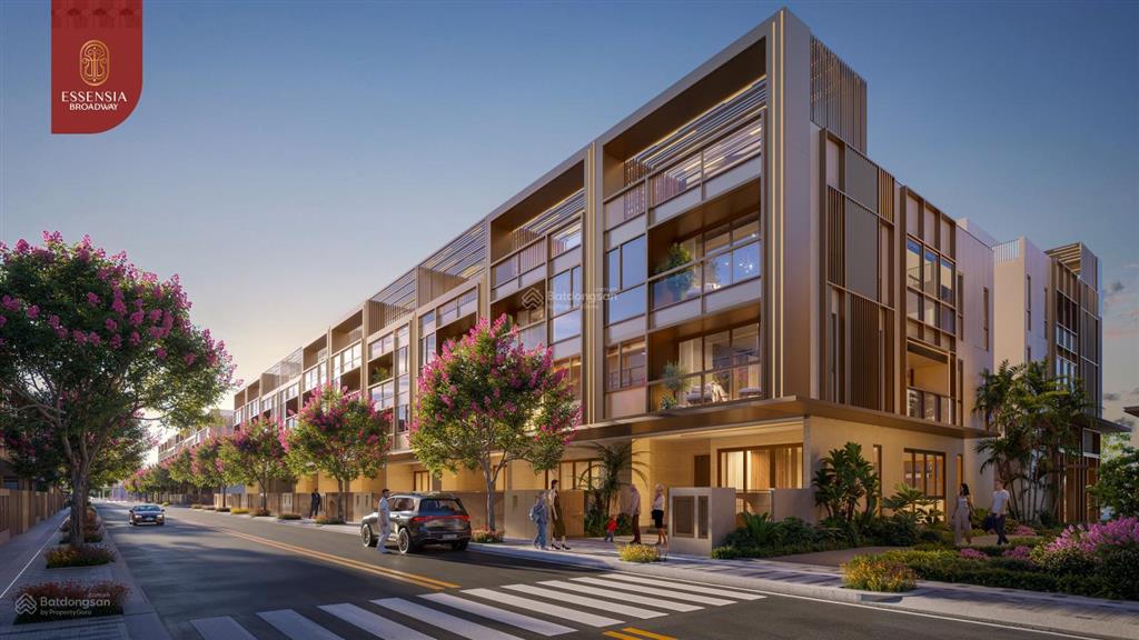 Mở bán shophouse dòng tiền mặt tiền nguyễn hữu thọ essensia broadway phát triển bởi phú long