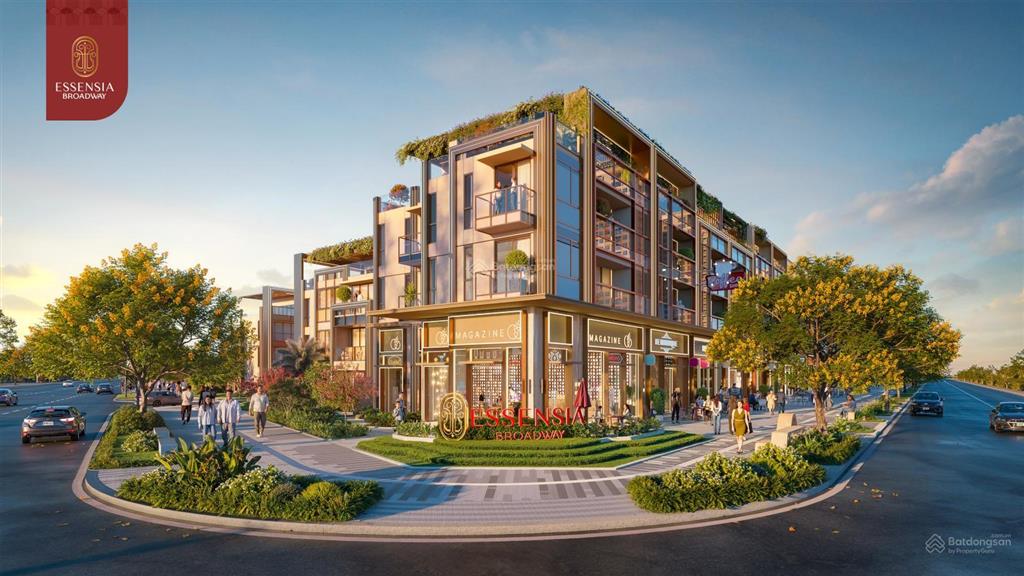 Mở bán shophouse dòng tiền mặt tiền nguyễn hữu thọ essensia broadway phát triển bởi phú long