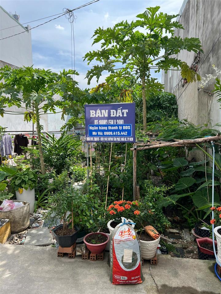 Thanh lý tài sản ngân hàng đất nền hẻm huỳnh tấn phát, nhà bè, tphcm 100m2 giá 5,8 tỷ thương lượng