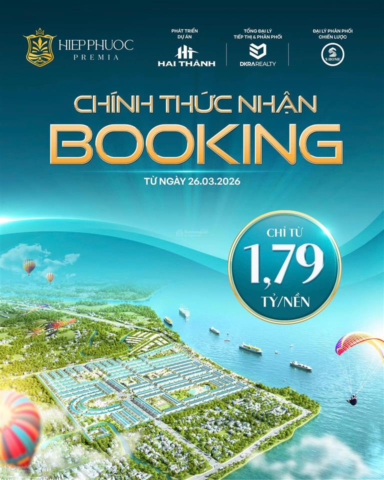 Mở bán đất nền hiệp phước premia, giá chỉ từ 1,79 tỷ/nền.