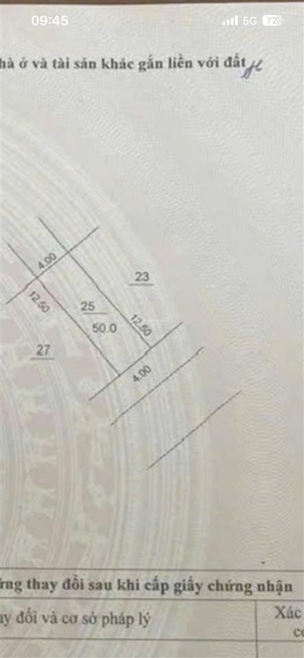 Chính chủ bán lô đất cạnh aeon dương nội