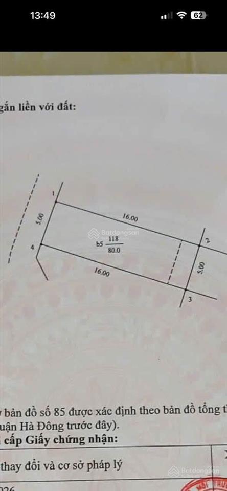 Nhà liền kề 5 tầng phú lương dt 80m2, giá 14.5 tỷ
