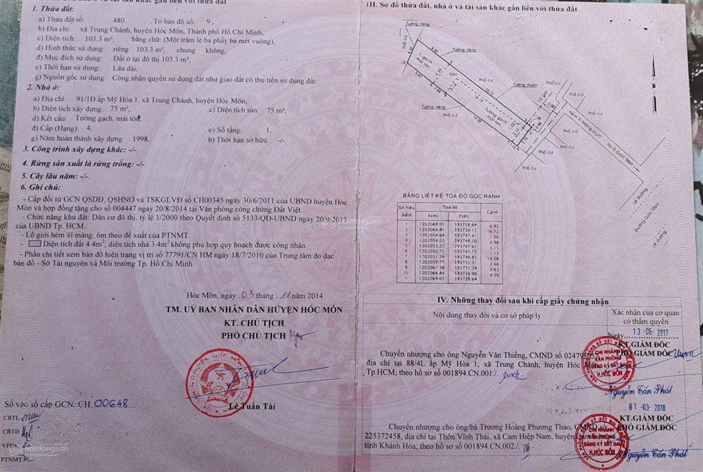 Nhà hẻm giác đạo, ngay sát trung mỹ tân xuân, 4.2m x 25m, 3.8 tỷ