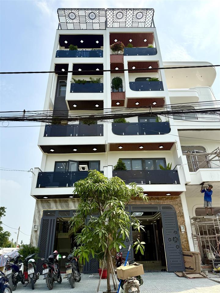 Nhà 1 sẹc đường thông tx 25, dt 4x19m, lửng, 3 lầu, 4pn, p. thờ, s. thượng, gara ô tô, 7,3 tỷ