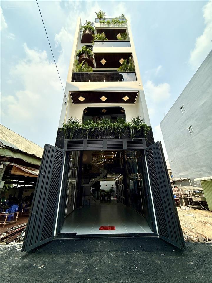 Nhà 1 sẹc ngắn dương thị mười, dt4.10x18m, nở hậu 5.25m, lửng, 3 lầu, 4pn, sân thượng, gara ô tô