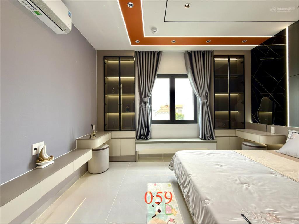 Nhà smarthome đường thông kế bên chợ cây sộp, dt 4x13m, lửng, 3 lầu, 4pn, gara ô tô, p. thờ