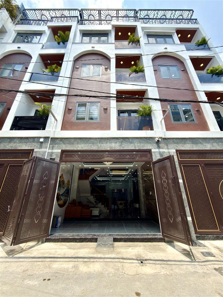 Nhà bên trường tiểu học lê văn thọ, dt5x13m, trệt, 3 lầu, 4pn, p.thờ, sân thượng, 6,9 tỷ