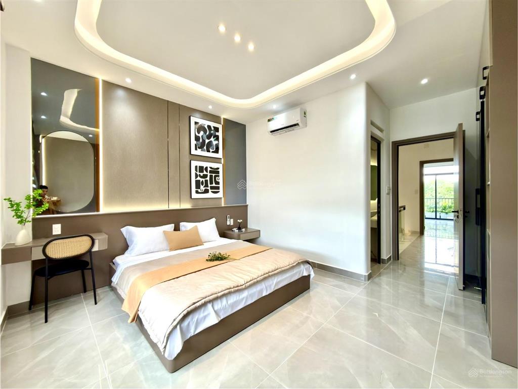Nhà bên trường th, thcs, đường lê thị riêng, dt4.5x16m, lửng, 3 lầu, 4pn, p.thờ, hướng nam, 7.6 ty