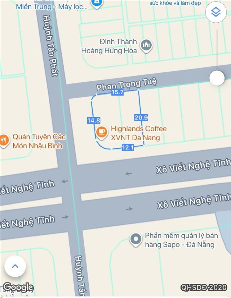 Siêu vị trí góc 3 mặt tiền xô viết nghệ tĩnh  dt 365,6m2 phố trung tâm  cho thuê 85 triệu/tháng