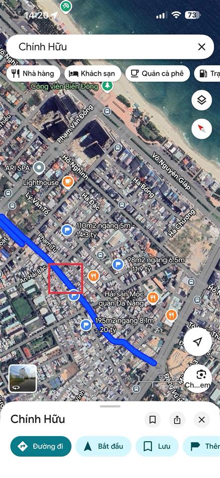 Bán lô góc 3 mặt thoáng phố chính hữu ngay trung tâm biển mỹ khê  235m2 xây cao tầng  cực đẹp