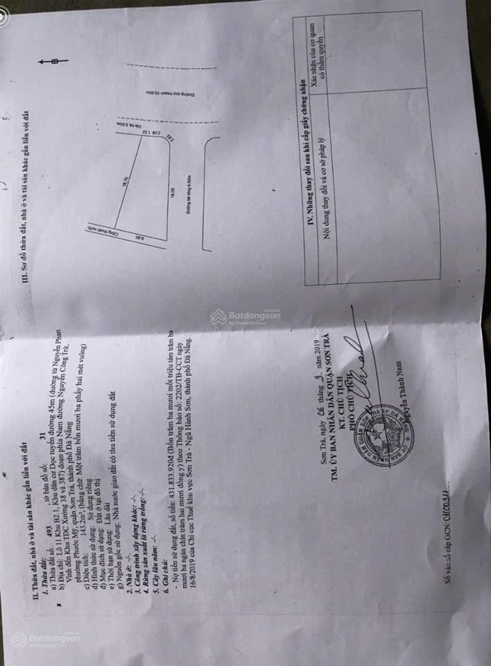 Bán lô góc 3 mặt thoáng phố chính hữu ngay trung tâm biển mỹ khê  235m2 xây cao tầng  cực đẹp