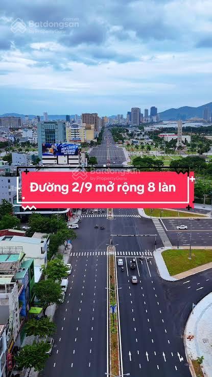 Mặt tiền đường 2/9 đối diện đà nẵng downtown  ngang 9.4m cực đẹp  trung tâm phố hải châu