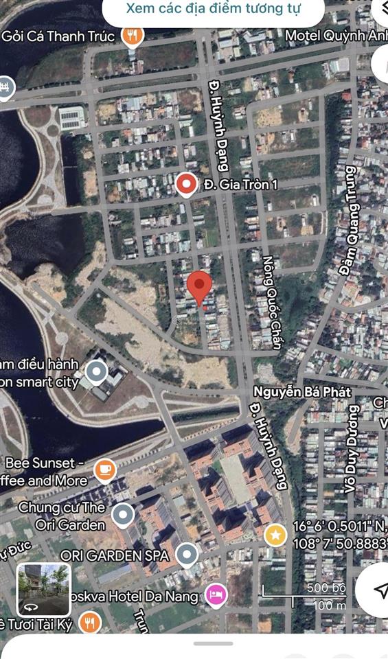 Bán lô đất đường gia tròn 1  ngay nguyễn tất thành và 15 toà chung cư ori garden  giá tốt
