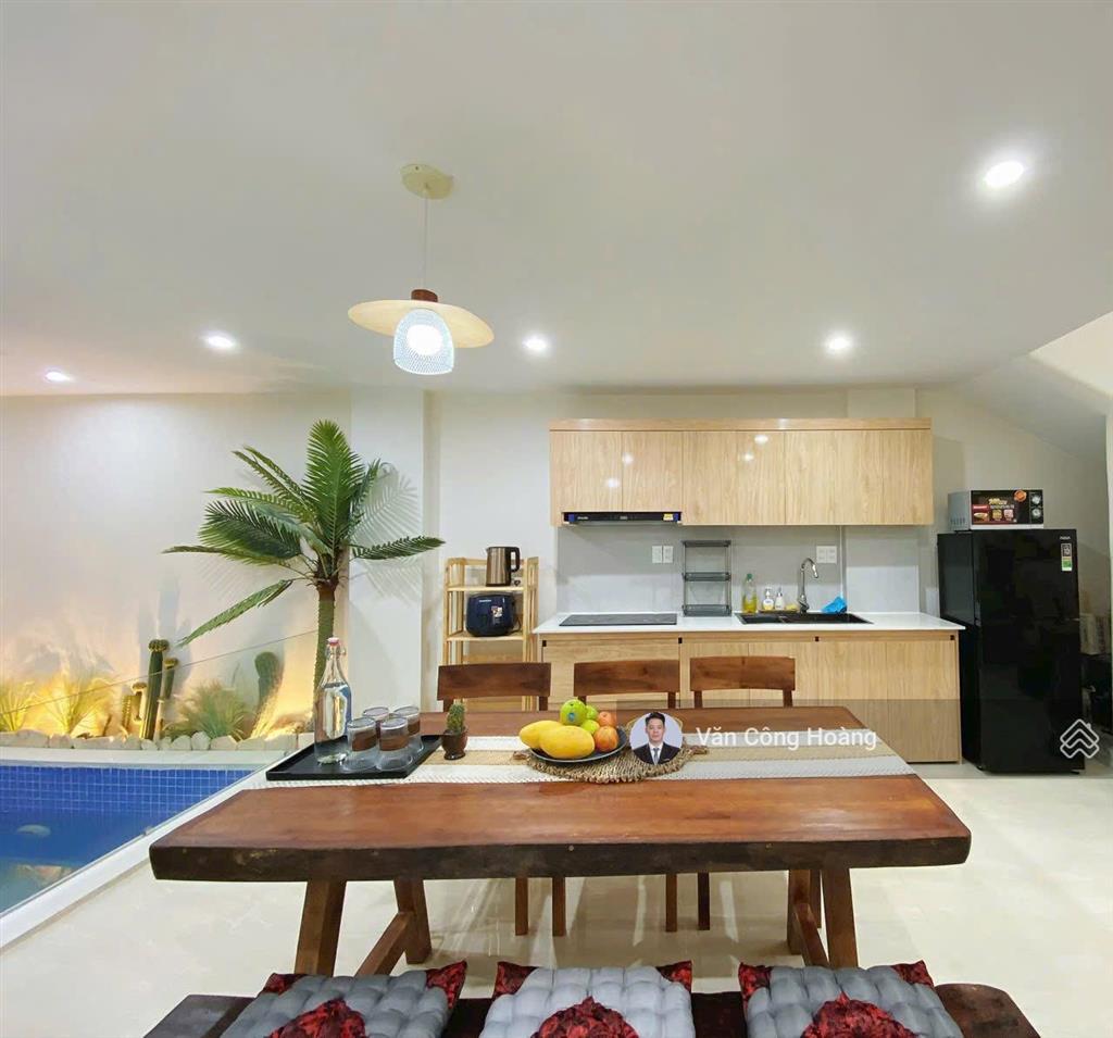 Căn villa mini hồ bơi địa trung hải ngay sát bãi biển mân thái. 90m2 sẵn dòng tiền 40 triệu