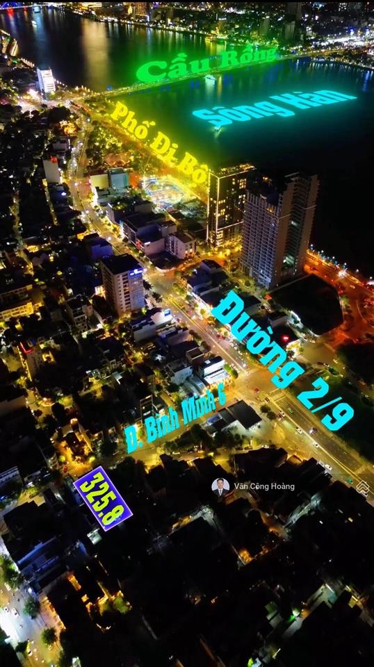 Mặt đường phan thành tài thông thẳng phố đi bộ bạch đằng  diện tích 357,2m2 siêu hiếm