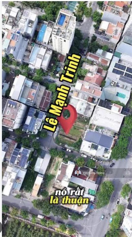 Bán lô đất đường lê mạnh trinh, sát biển mỹ khê 200m. diện tích 103m2 ngang 5m  giá 15.x rẻ