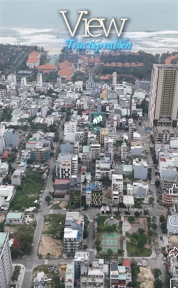 Mặt đường 10.5m phạm kiệt ngay sát bãi biển mỹ khê 200m. diện tích 102m2 (6x17) cực đẹp xây