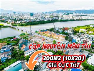 Cặp đất đẹp nguyễn mậu tài ngay sát cầu hoà xuân , euro village  200m2 ngang 10m  giá siêu tốt