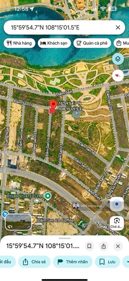 Bán lô góc 2mt đối diện công viên đầm sen  view sông chính diện  154,2m2 cực đẹp giá tốt