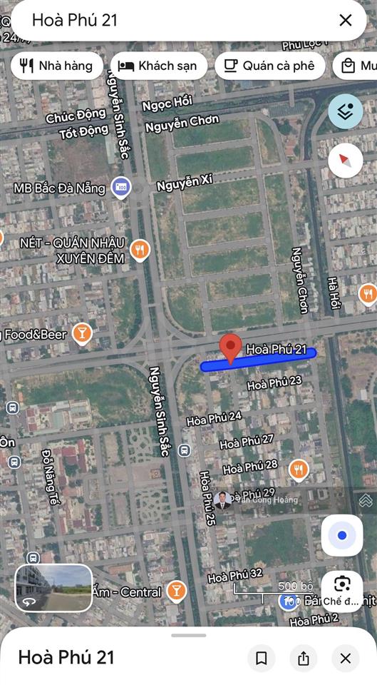 Rẻ  bán lô đất đường hoà phú 21  sát nguyễn sinh sắc  sạch đẹp  giá tốt 5,5 tỷ