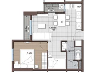 Chính chủ bán căn hộ conic riverside 1pn + , giá 2.550, có hỗ trợ vay nh   0979 695 ***