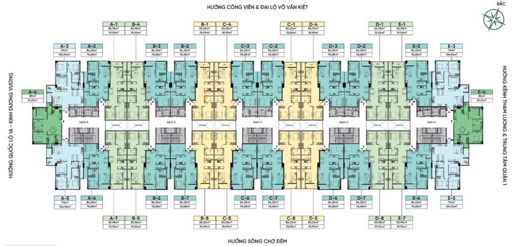 Cho thuê căn hộ conic boulevard 2pn 2wc, 84m2 giá 6,5tr/tháng, ở liền   0979 695 ***