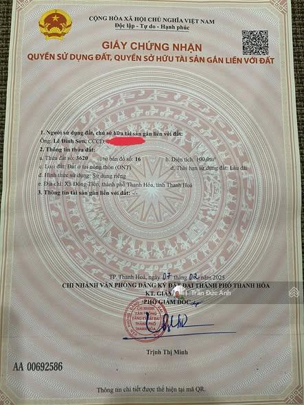 Bán đất nền tại đông tiến, 1,2 tỷ, 100m2, giá tốt chỉ với