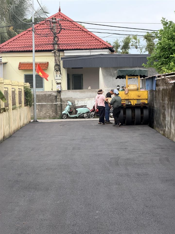 Mặt đường nhựa 6m mỹ đức an lão 1,08 tỷ 85m2