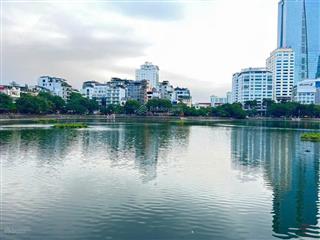 Siêu phẩm, lô góc, đẹp nhất mặt hồ phạm huy thông  ba đình, dt 100m x 6tầng, mt 5m ,thang máy