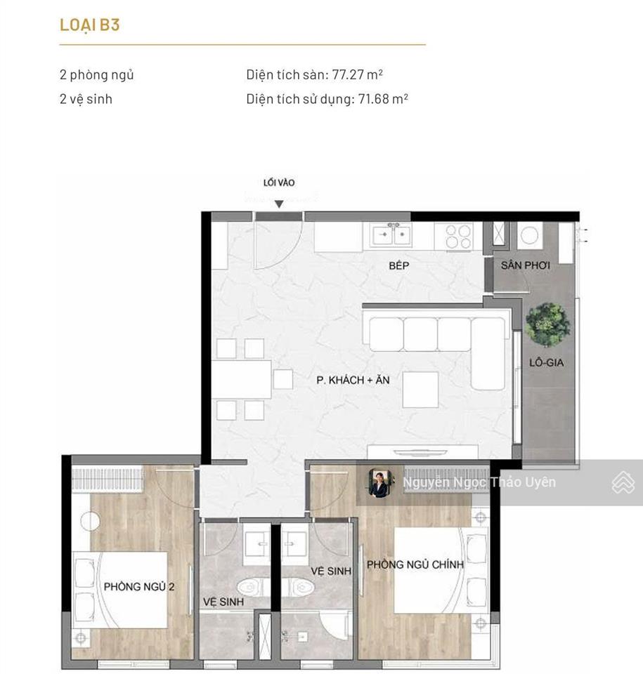 Elysian căn góc 77.2m2 giá 4tỷ850