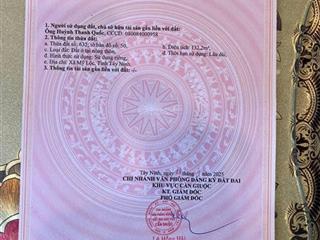 1 lô thổ cư, shr. 132m2 chỉ 980tr. diện tích rộng, đất đẹp vuông vức. 0901 331 *** thi