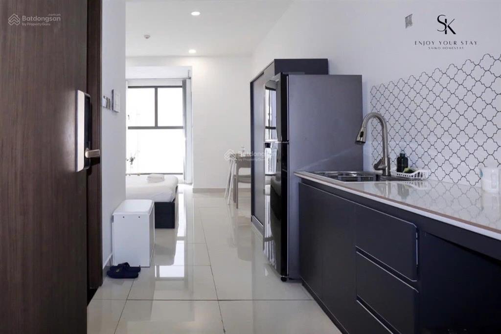Cho thuê 1pn studio cc saigon royal 35 bến vân đồn, phường 12, quận 4 diện tích 32m2 1pn 1wc